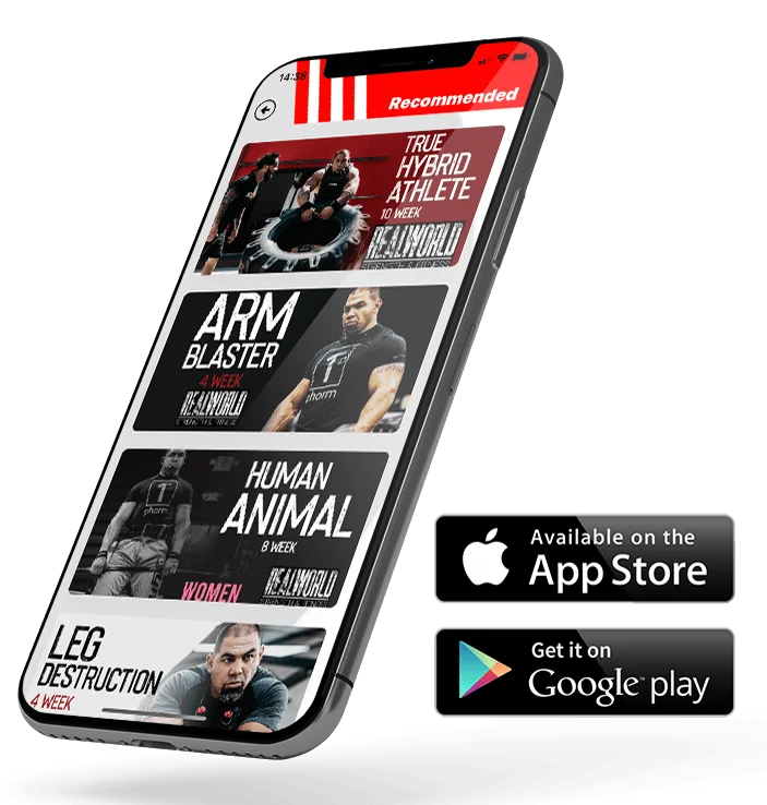 RealWorld Unleashed app — recommended training programs